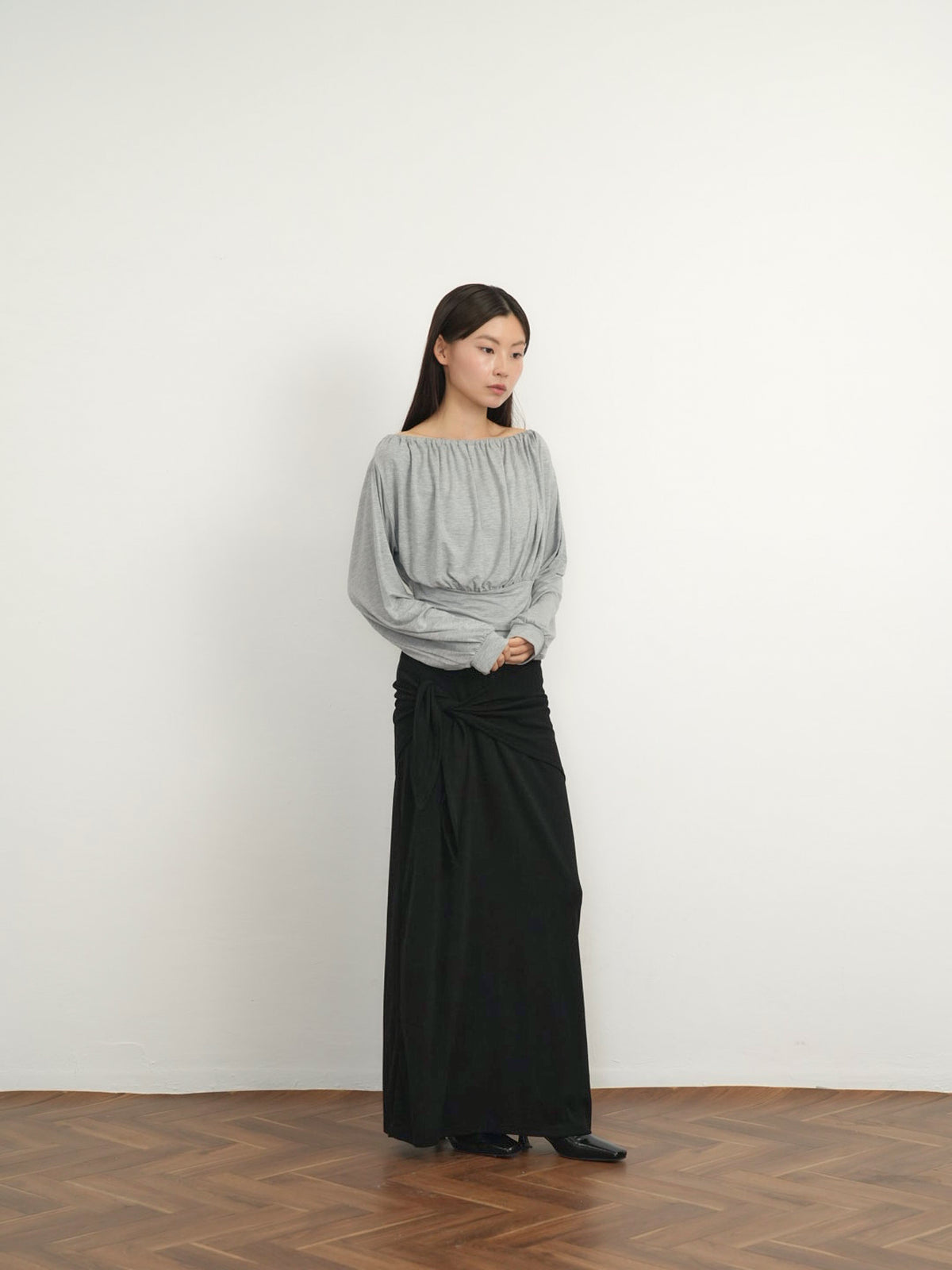shirring cinched top