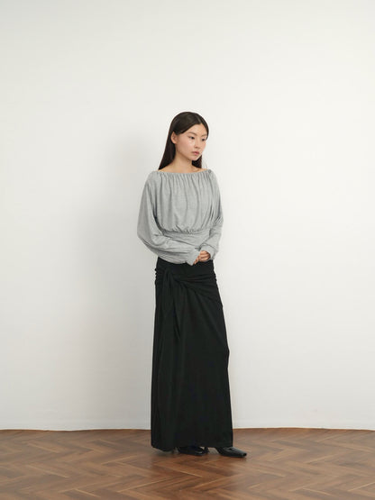 shirring cinched top