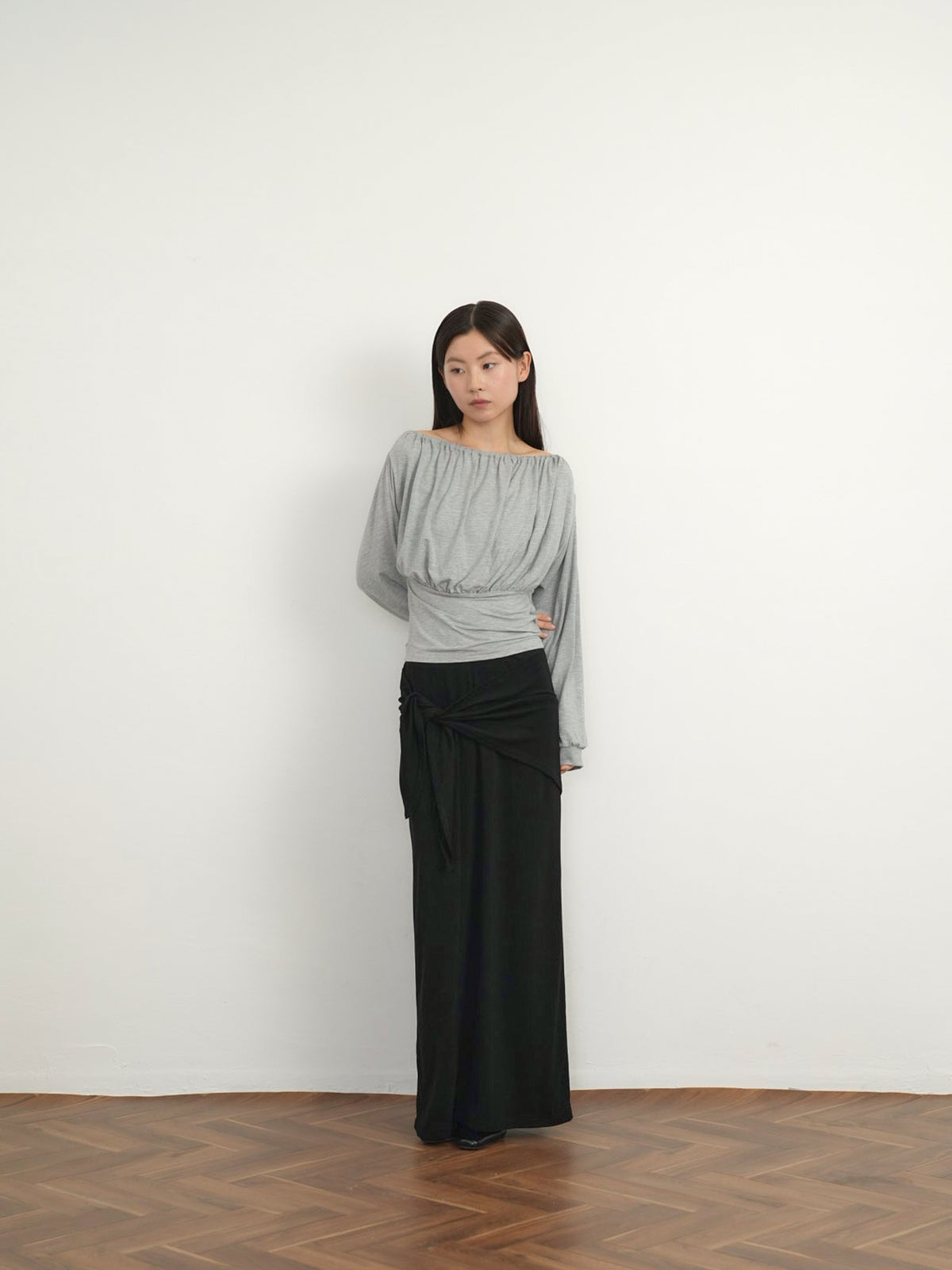 shirring cinched top