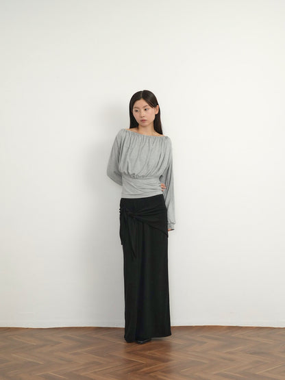 shirring cinched top