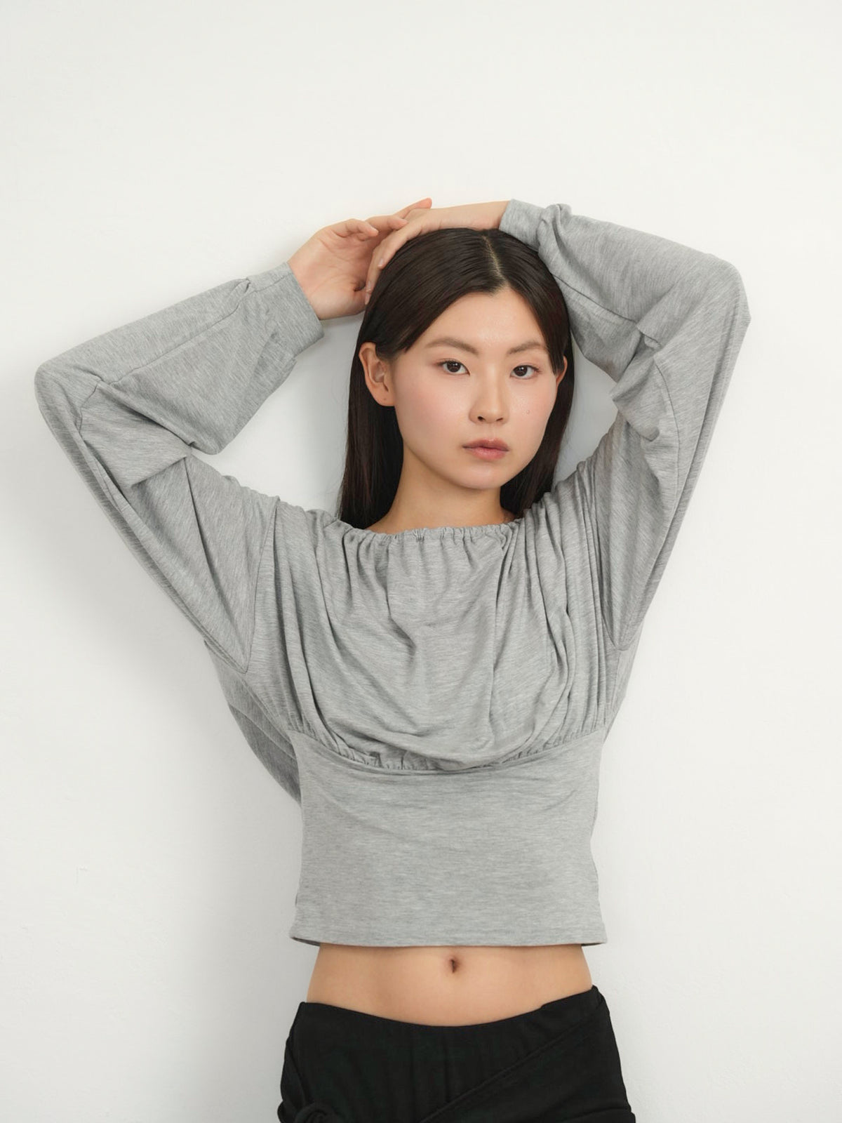 shirring cinched top