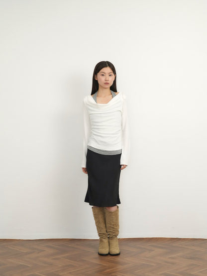 dot halter layered tops