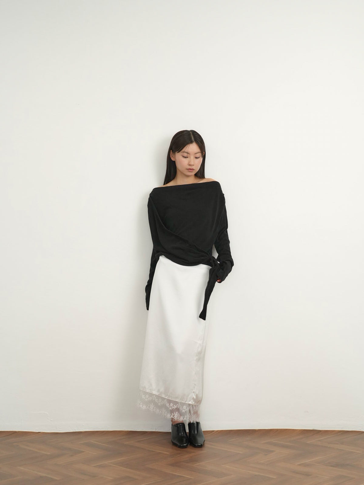 wrap knit tops