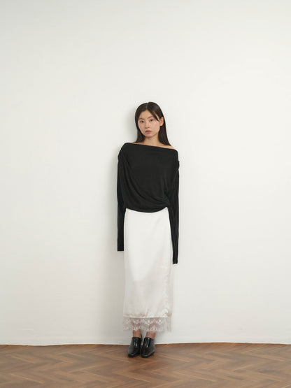 wrap knit tops