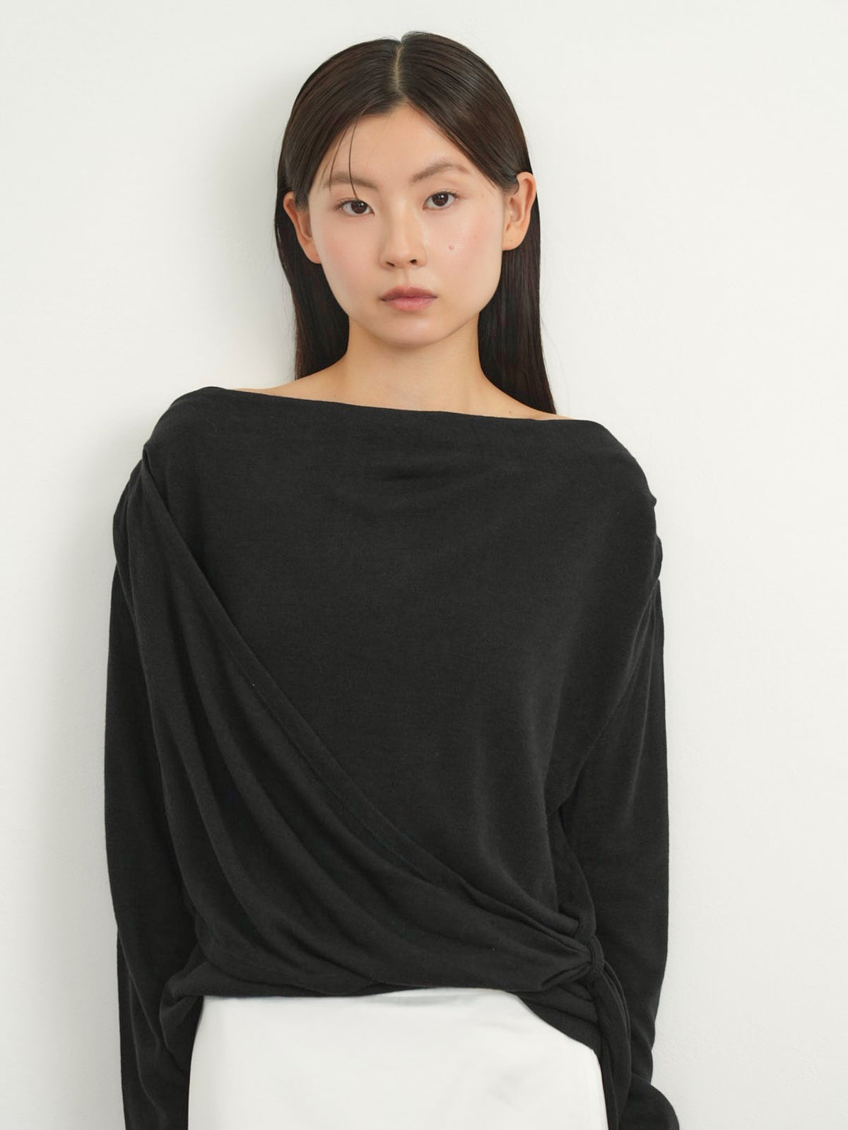 wrap knit tops