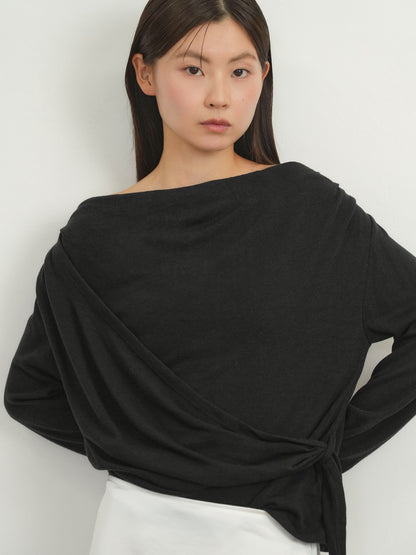 wrap knit tops