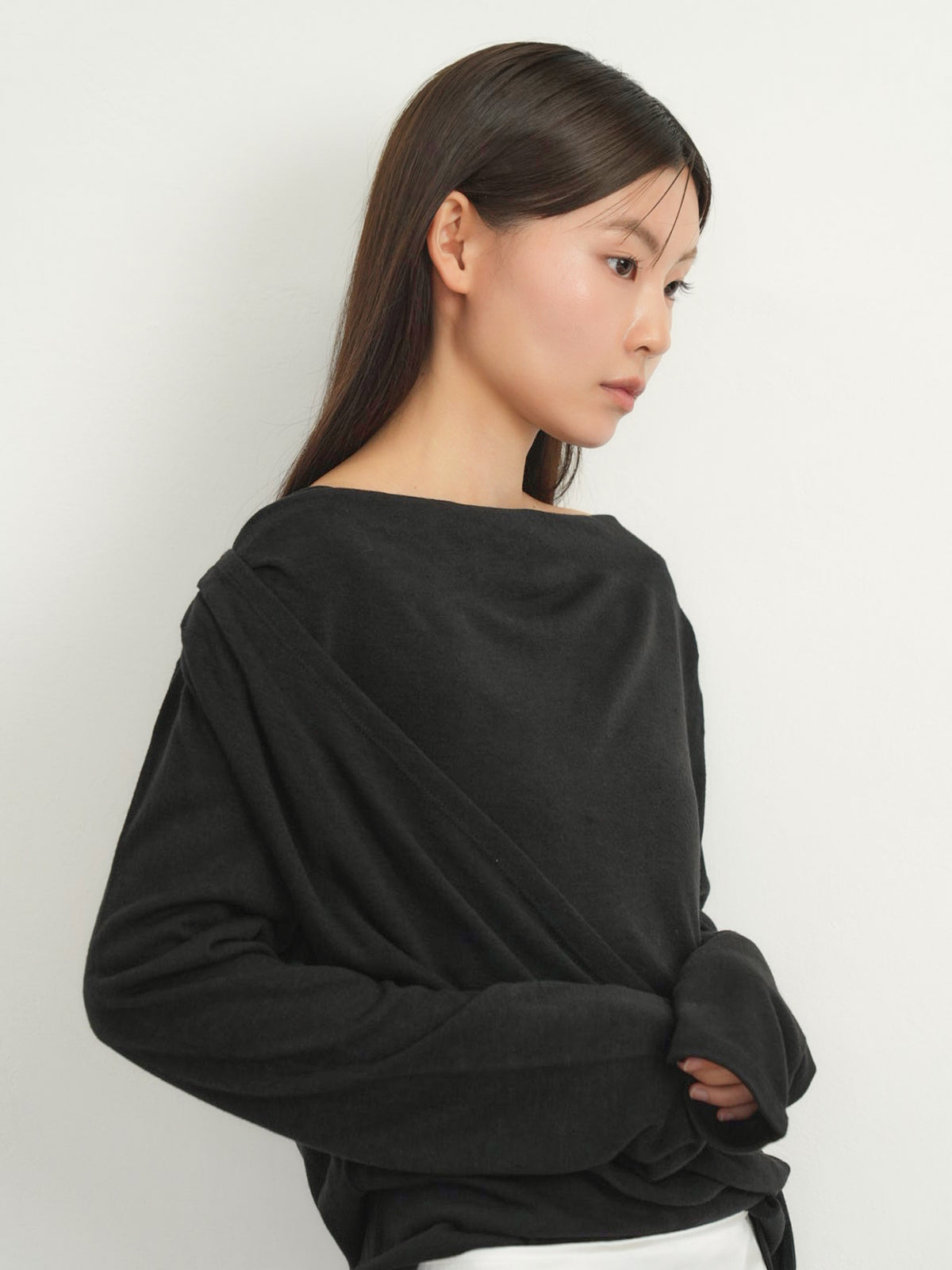 wrap knit tops