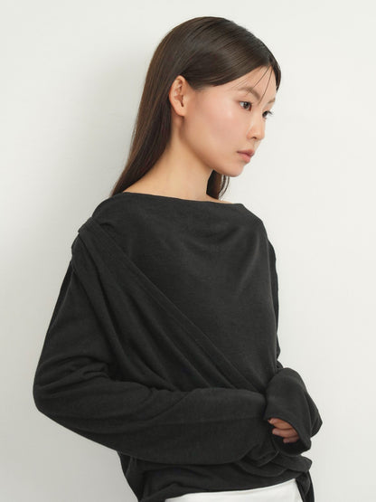 wrap knit tops