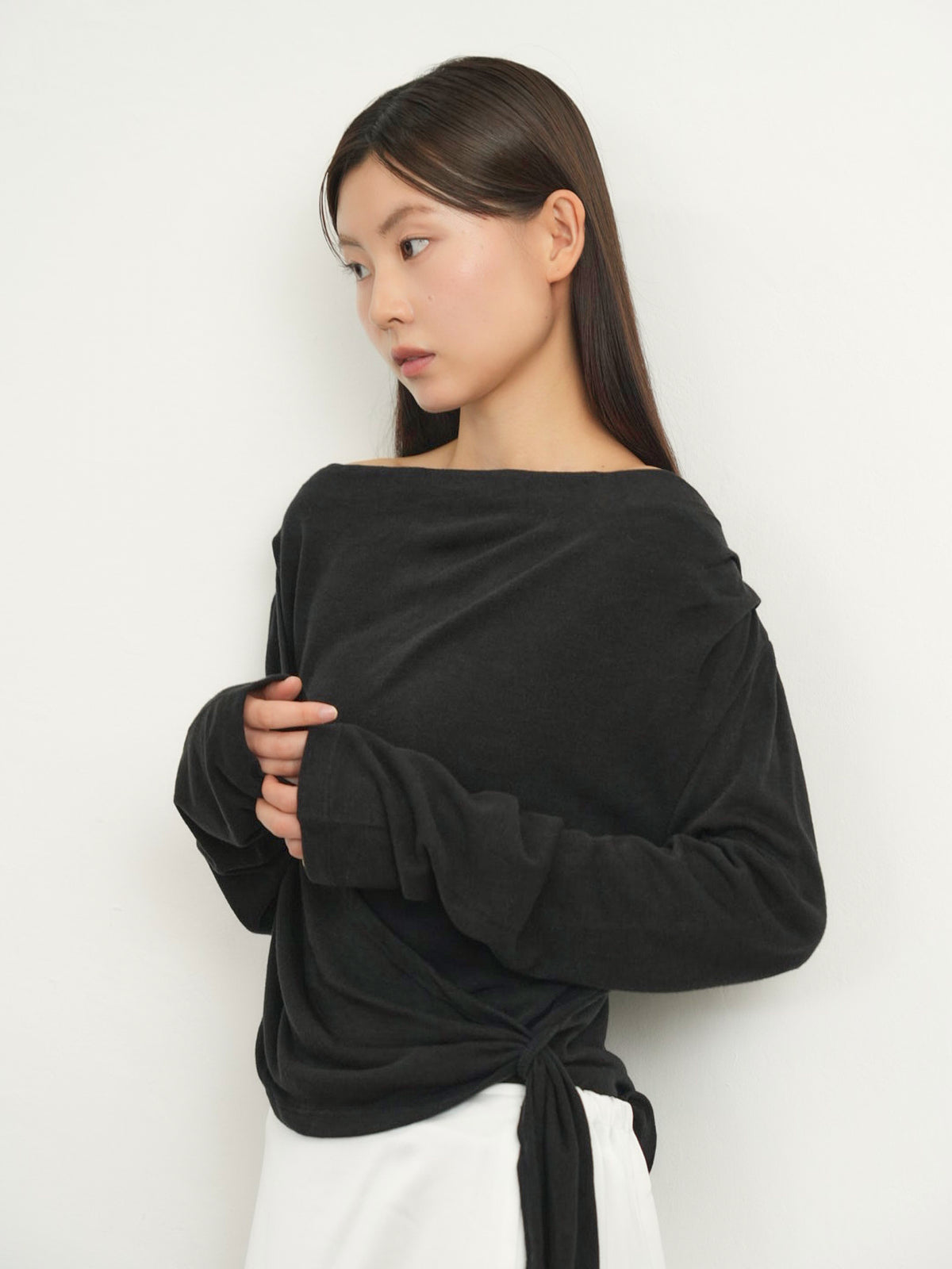 wrap knit tops