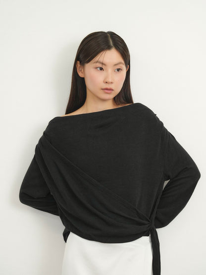 wrap knit tops
