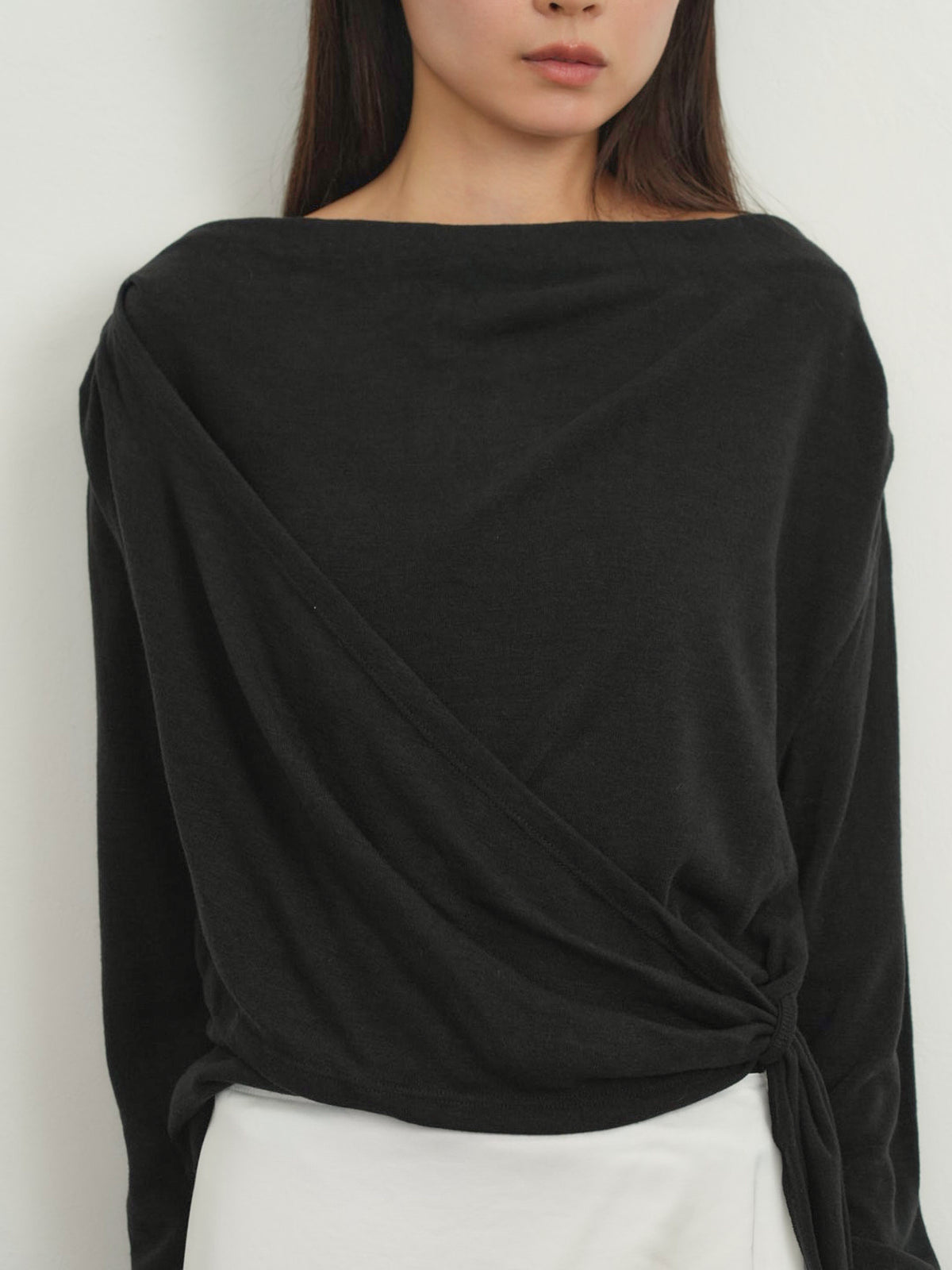 wrap knit tops