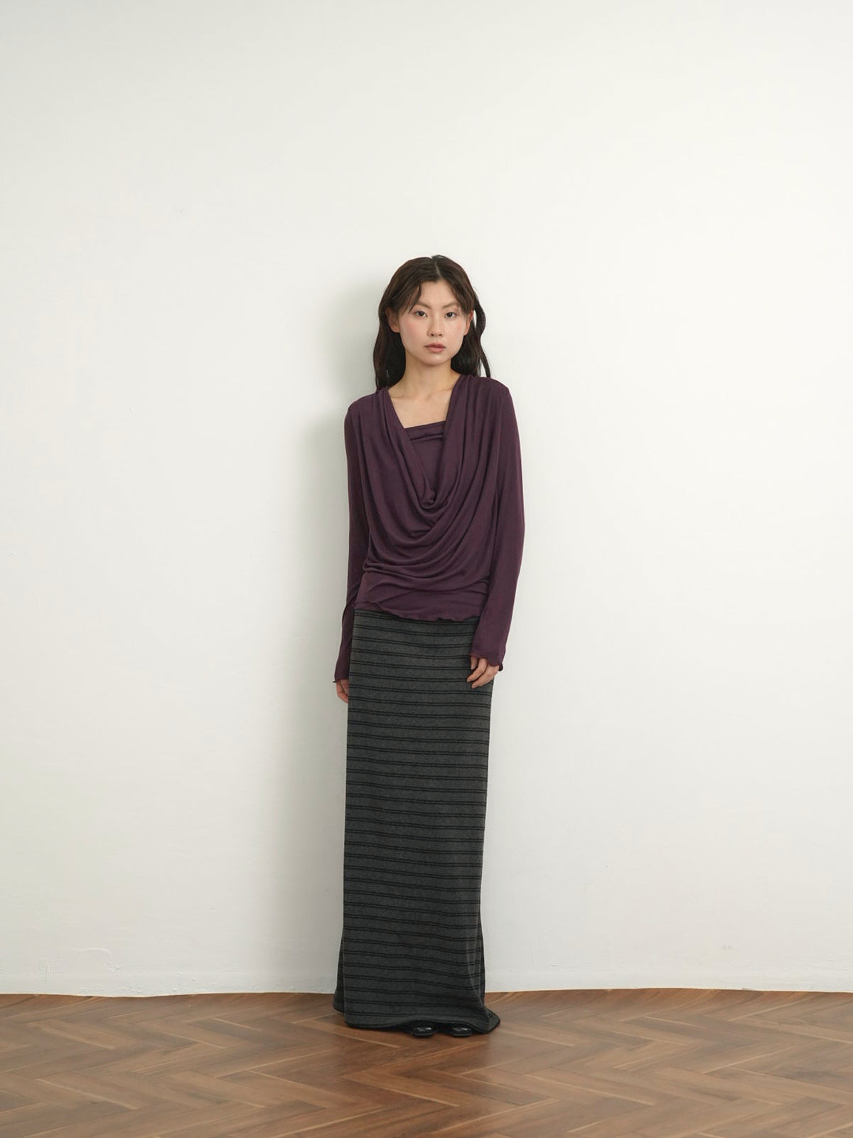 cowl drape top