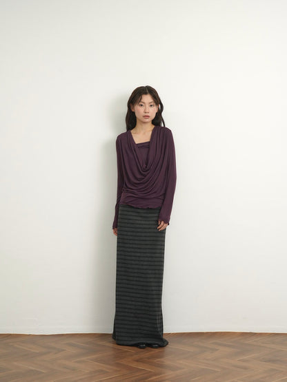 cowl drape top