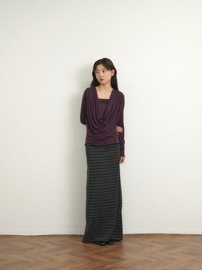 cowl drape top