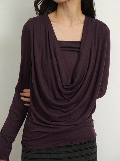 cowl drape top