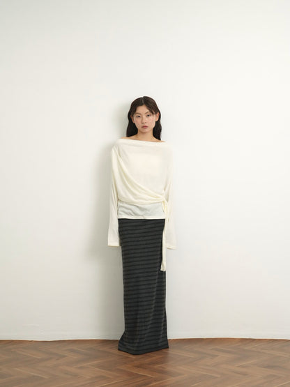 wrap knit tops