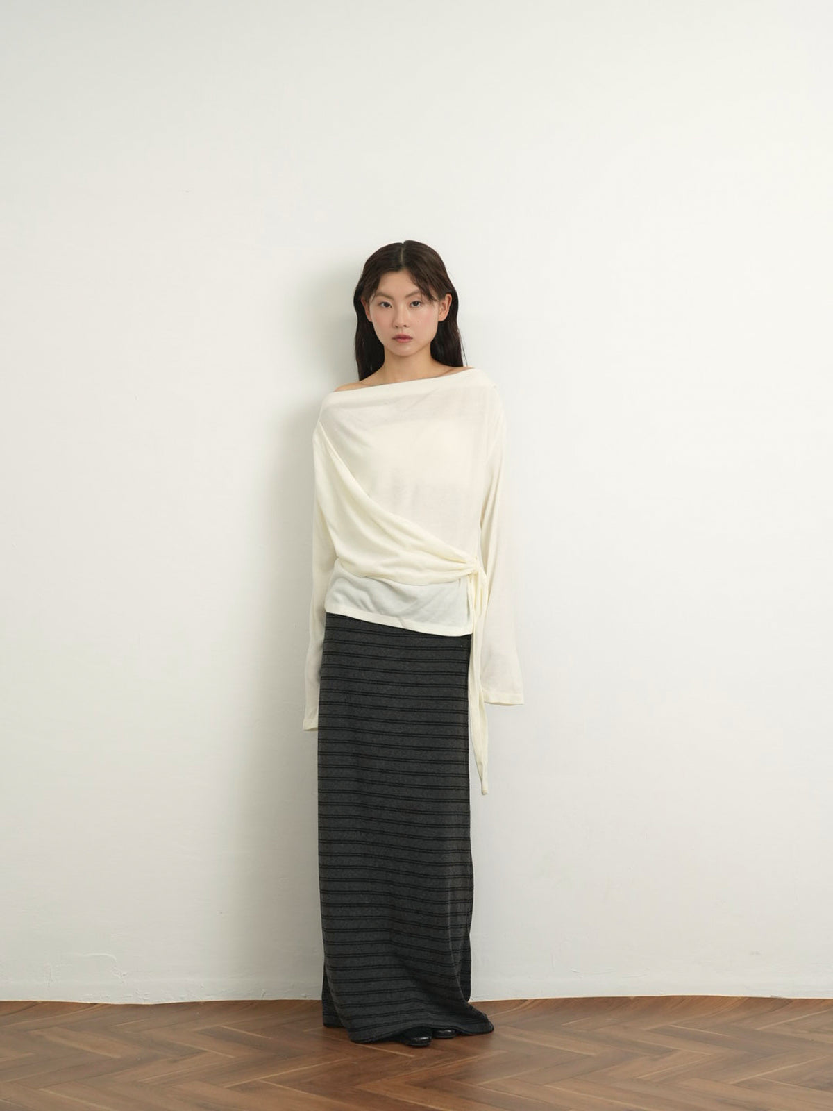 wrap knit tops