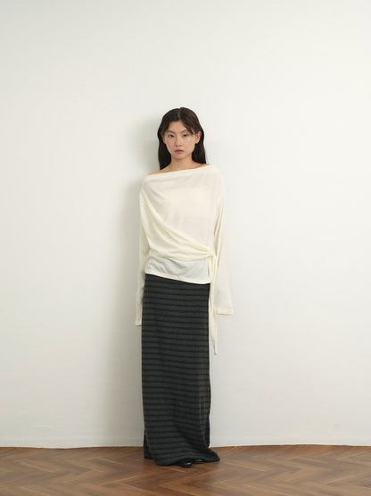 wrap knit tops