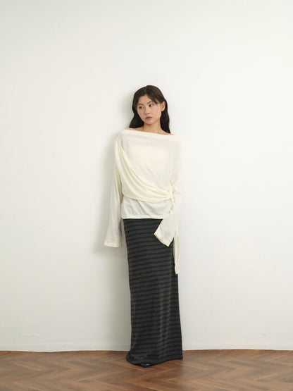 wrap knit tops