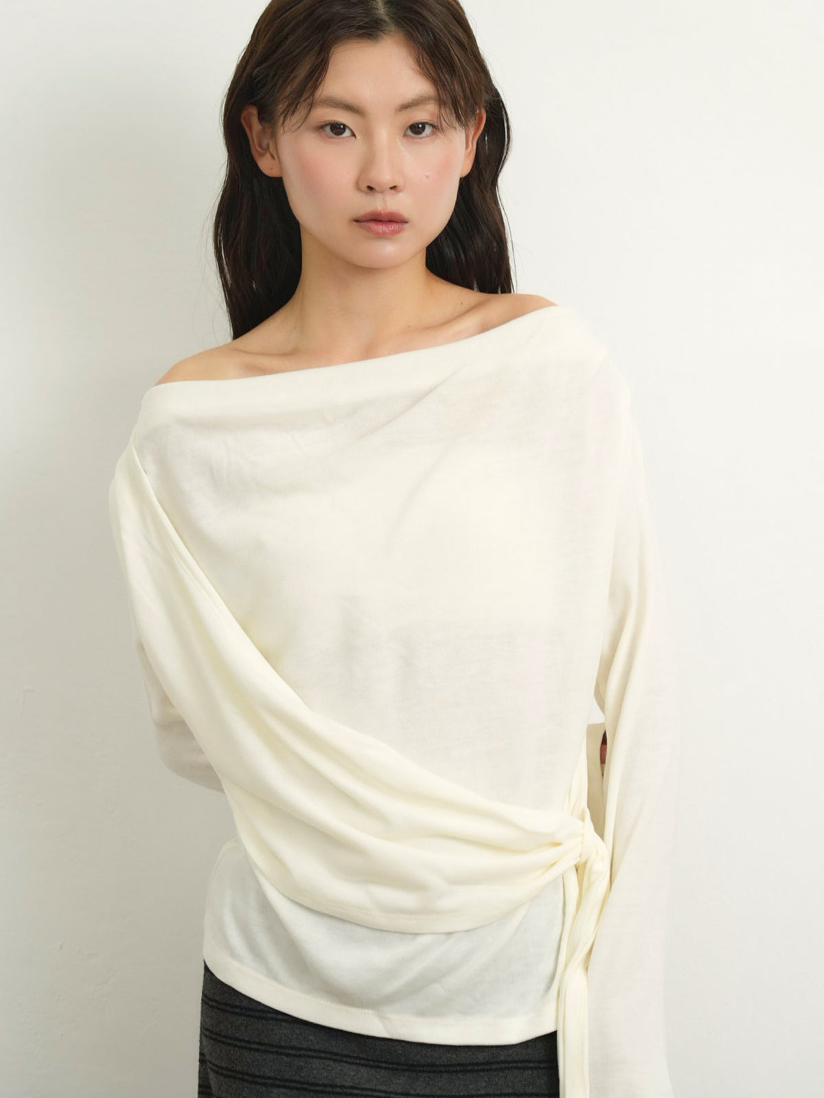 wrap knit tops