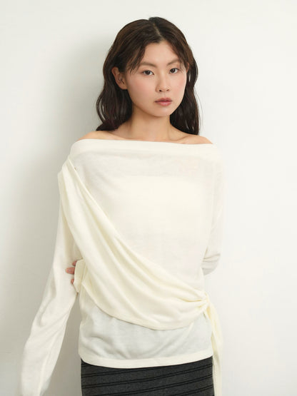 wrap knit tops