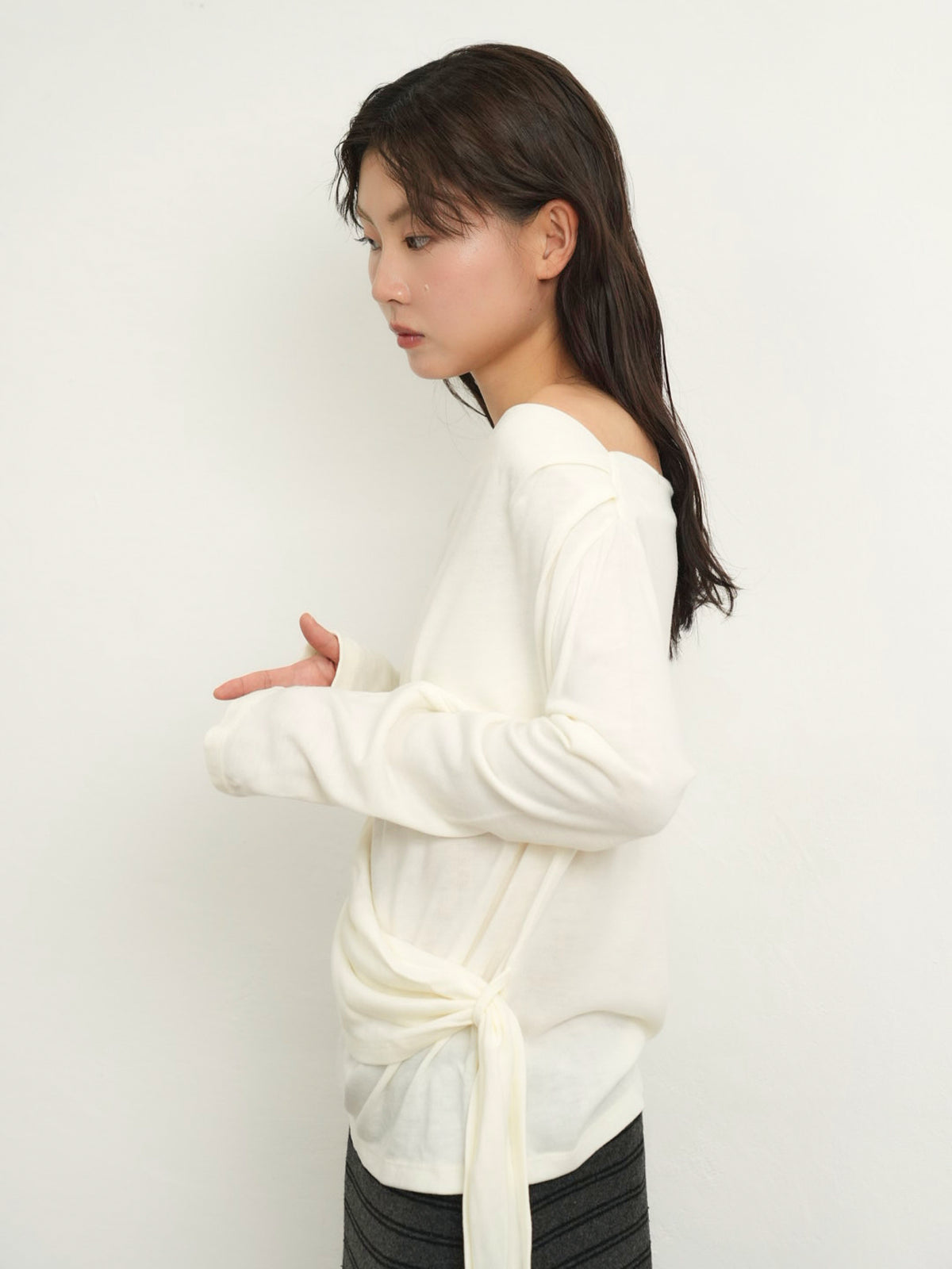 wrap knit tops