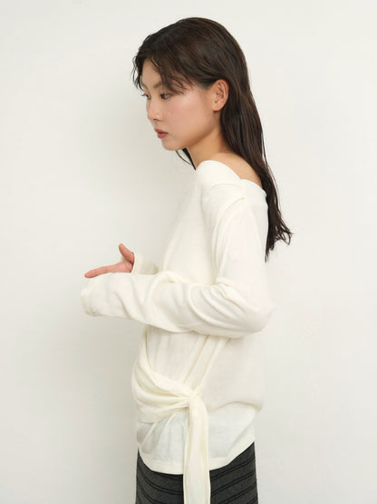 wrap knit tops