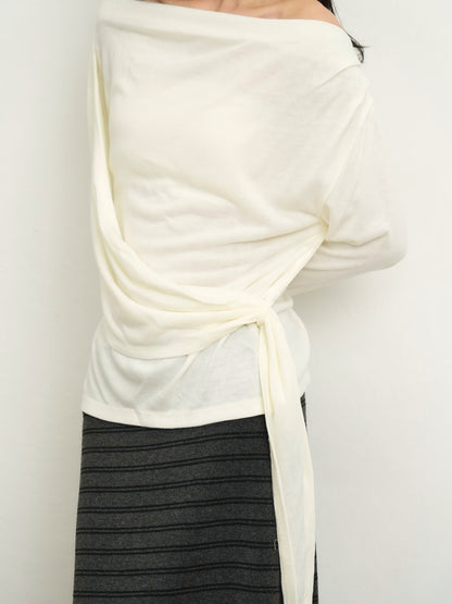 wrap knit tops