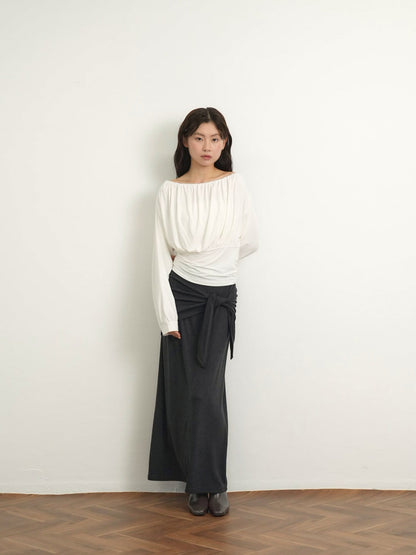 shirring cinched top