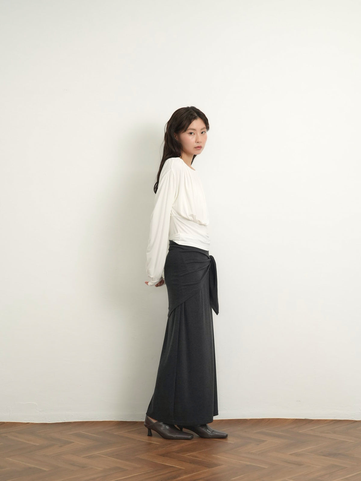 shirring cinched top