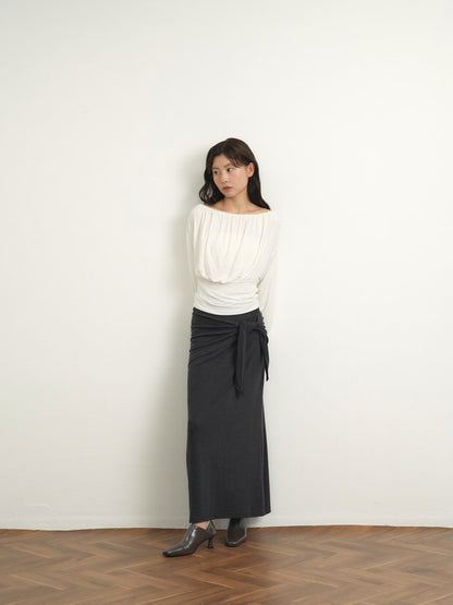 shirring cinched top