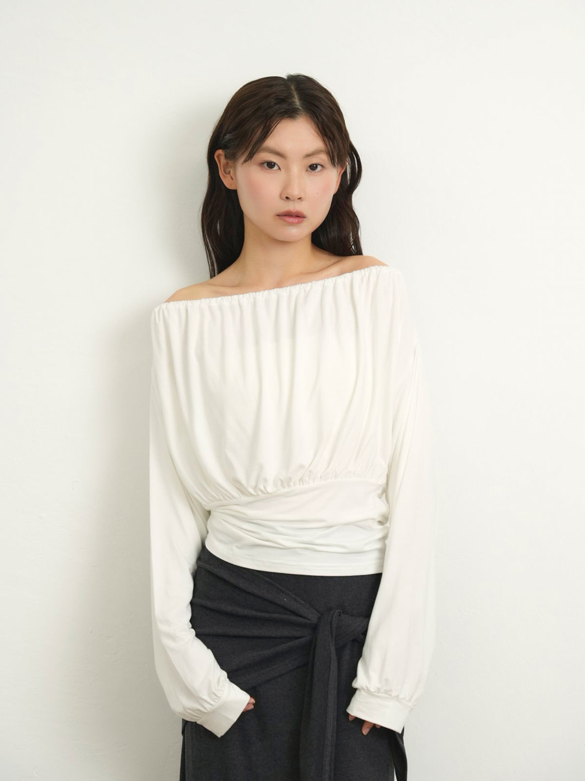 shirring cinched top