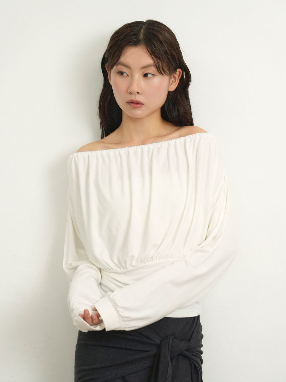 shirring cinched top