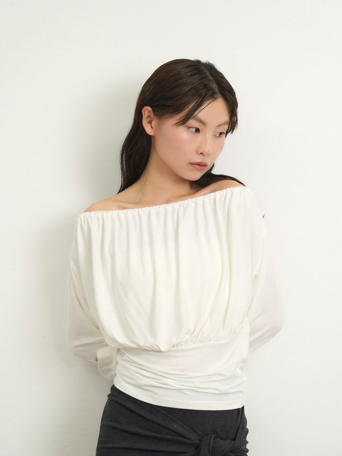 shirring cinched top