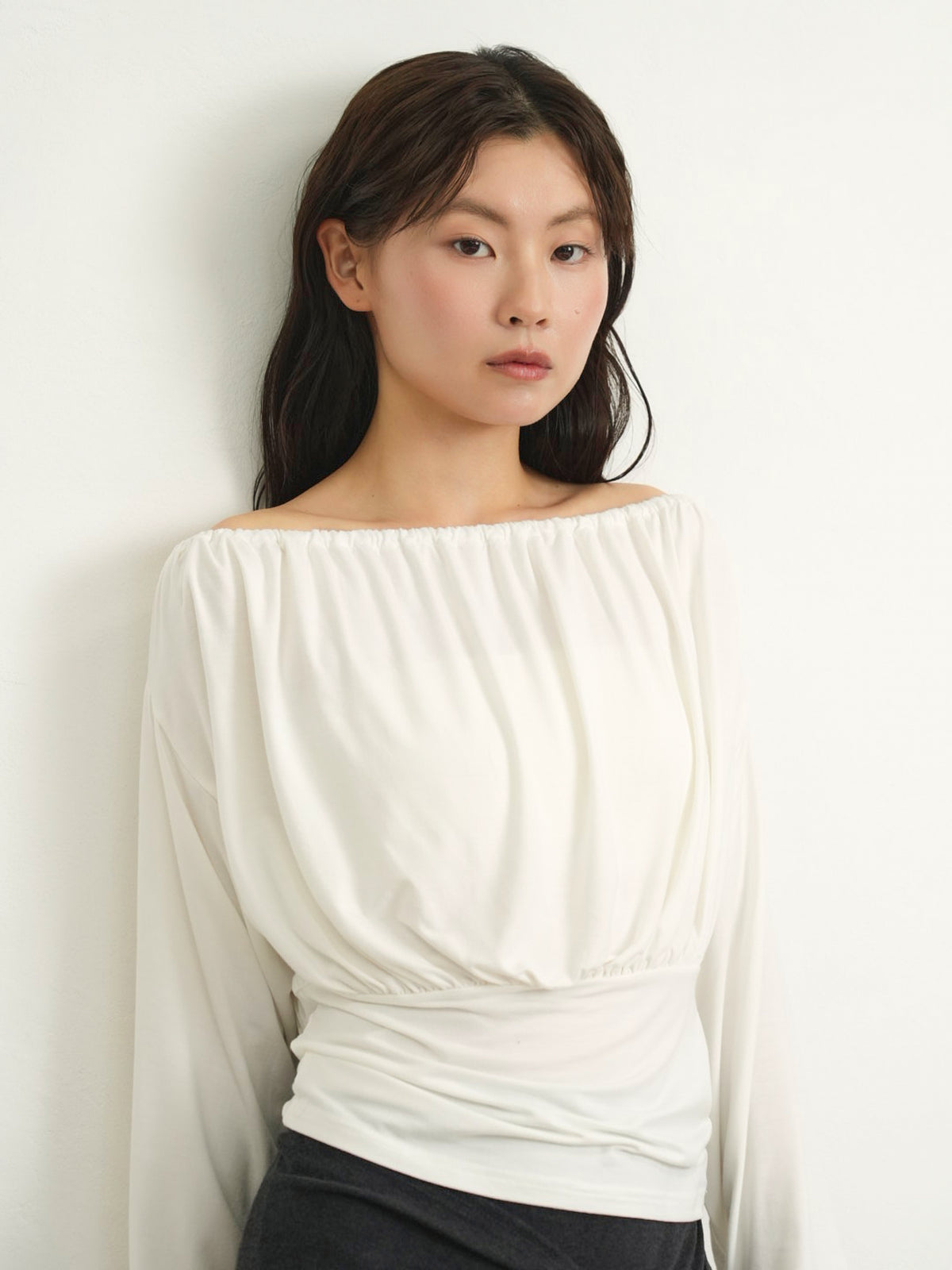 shirring cinched top