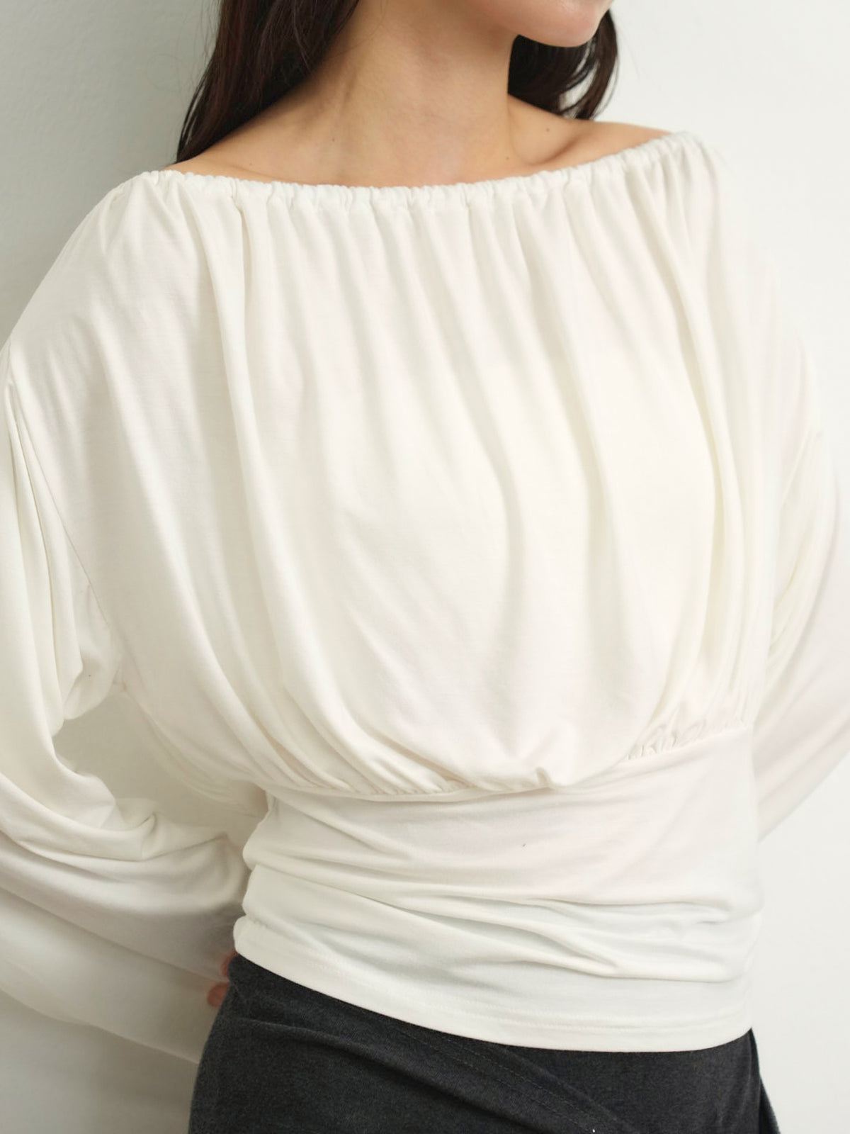 shirring cinched top