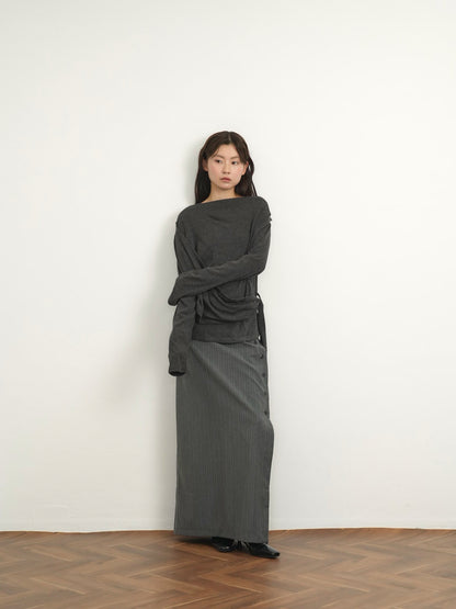 wrap knit tops