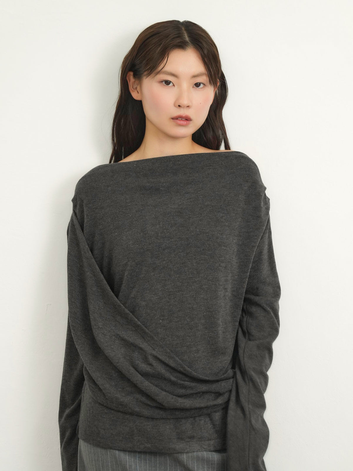wrap knit tops