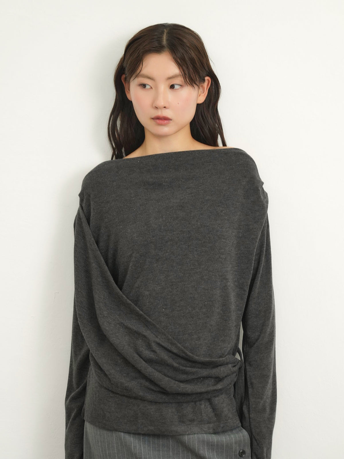 wrap knit tops