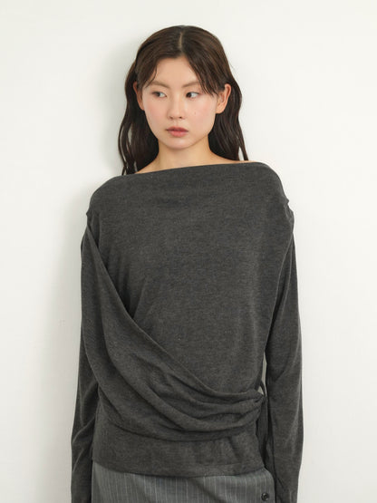wrap knit tops