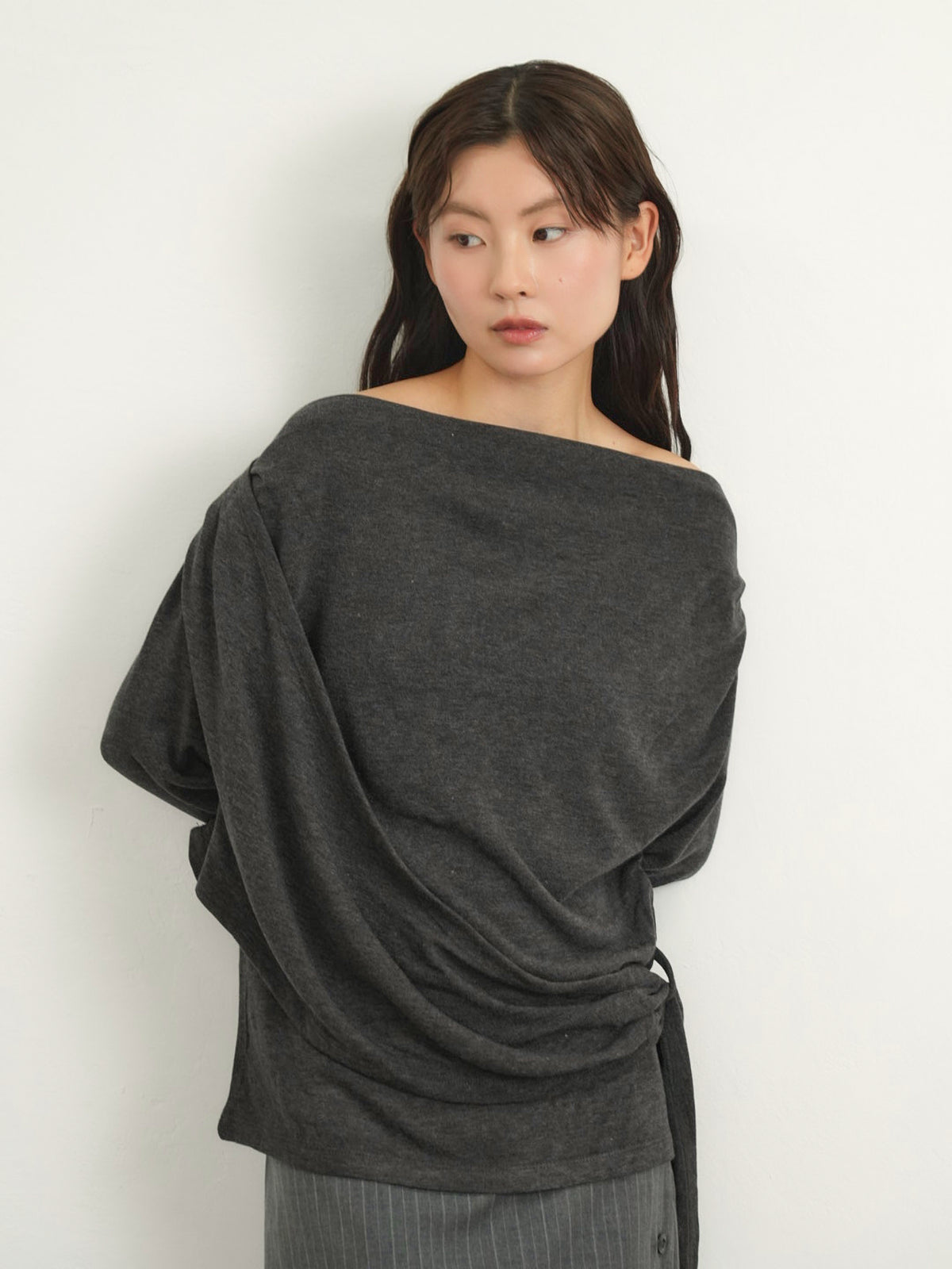 wrap knit tops