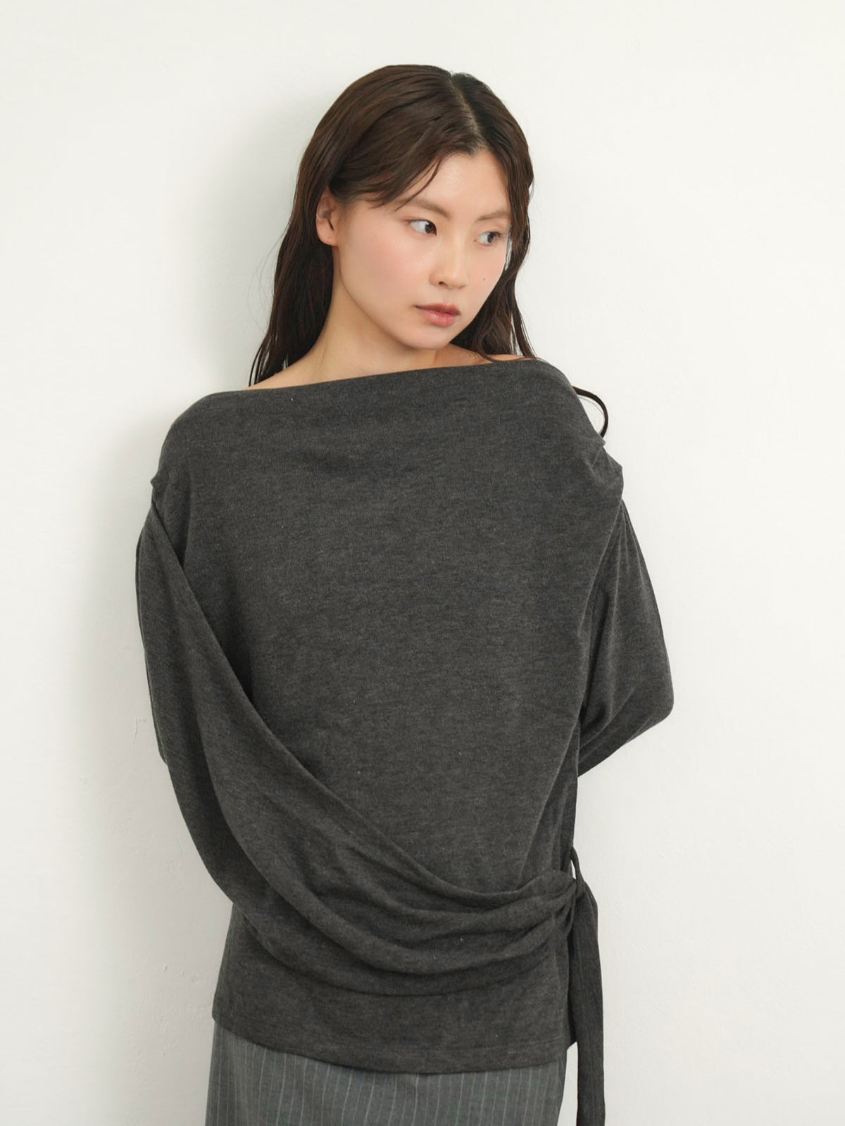 wrap knit tops