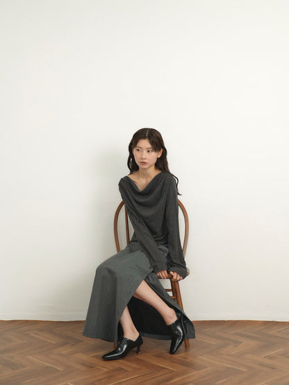 wrap knit tops