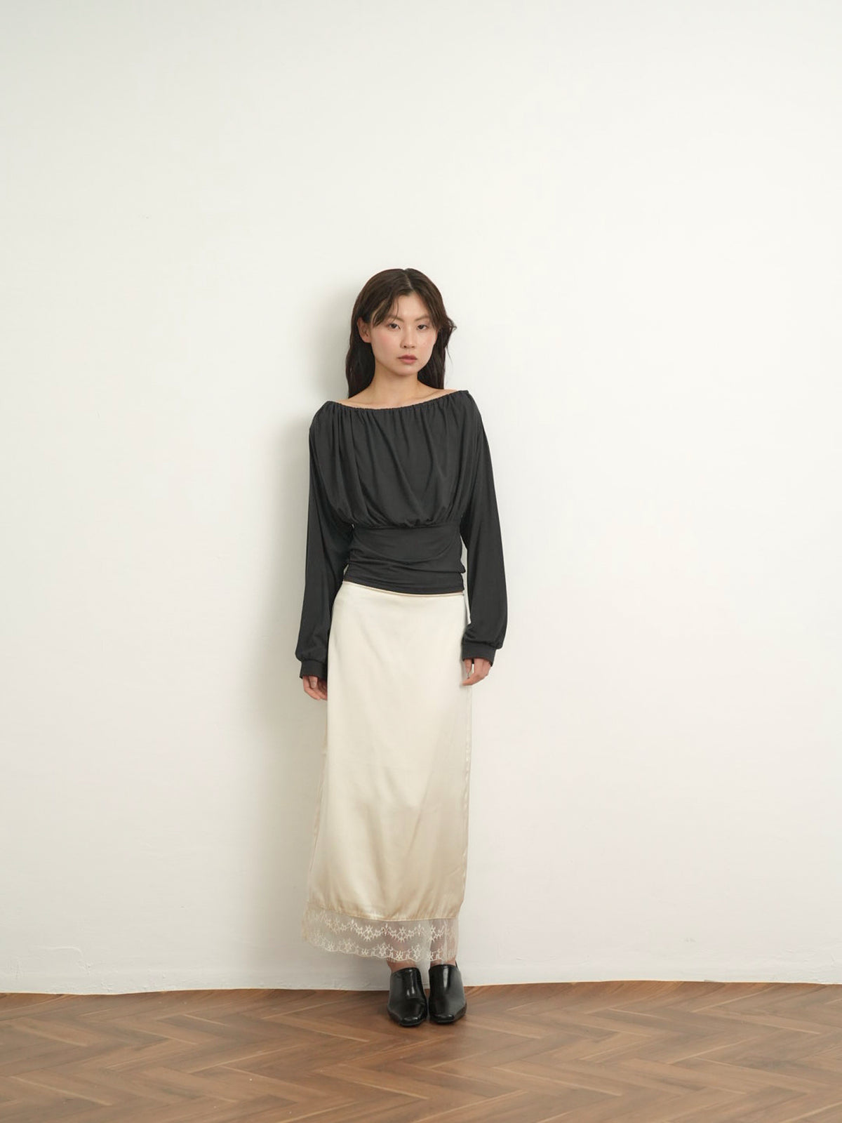 shirring cinched top