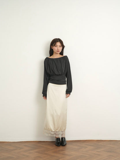 shirring cinched top