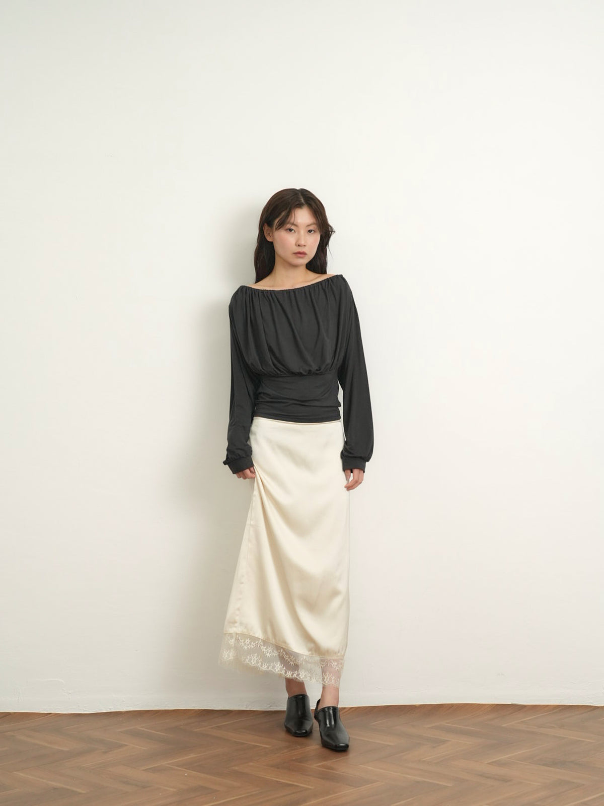 shirring cinched top