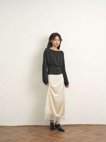 shirring cinched top