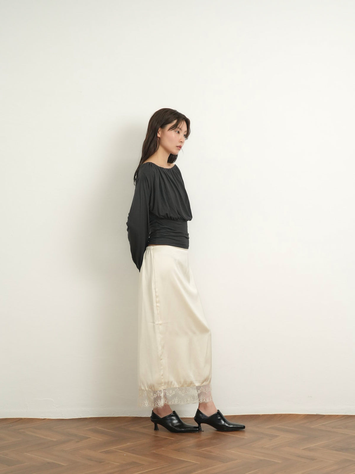 shirring cinched top