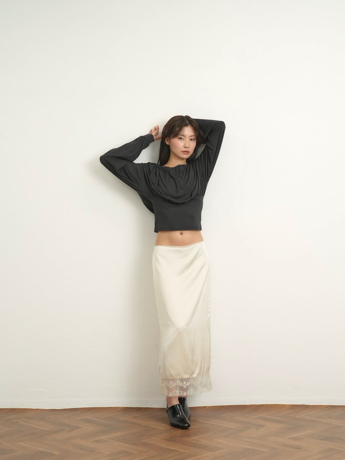 shirring cinched top