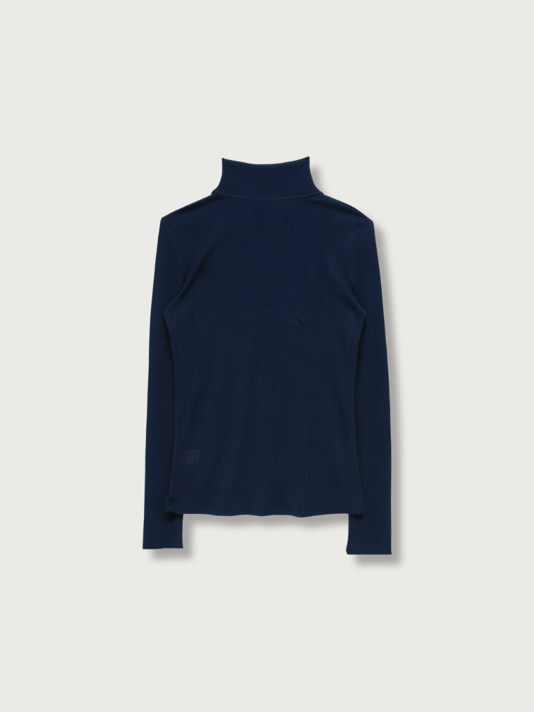 rib high neck top